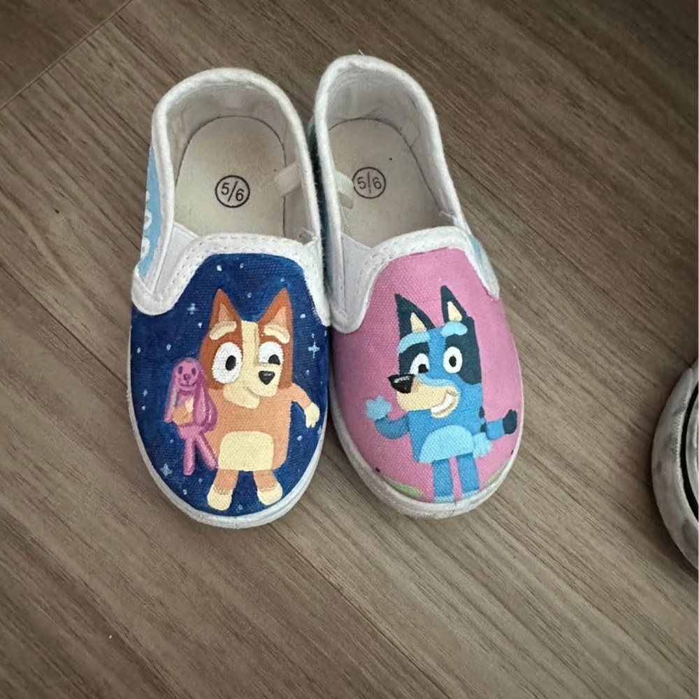 Bluey Slip-On Shoes - Blue and Pink